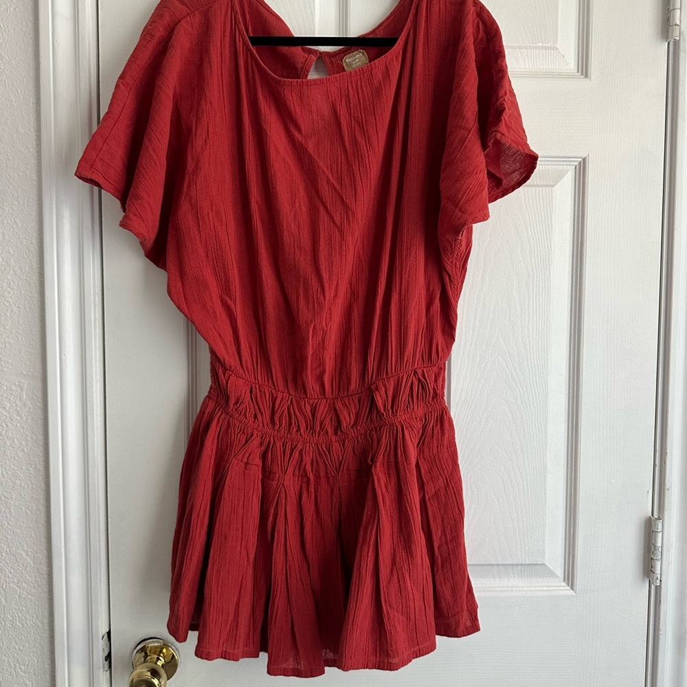 Free People Red Blouse